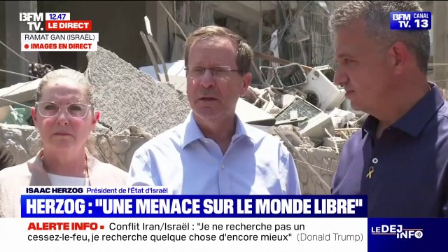 Conflit Israël-Iran: Ce que nous faisons, c'est d'écarter une menace pour tout le monde libre , assure Isaac Herzog