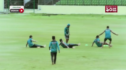 মিরপুরে বৃষ্টিতে ভিজে গড়াগড়ি খেললেন সৌম্য-সোহান-শরিফুল ⚽ | Fun Rain Moments with Cricketers