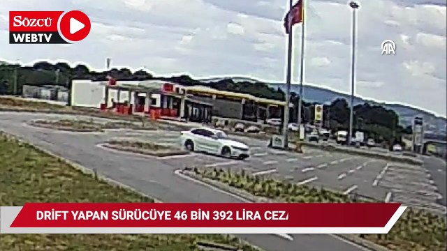 Drift yapan sürücüye 46 bin 392 lira ceza kesildi