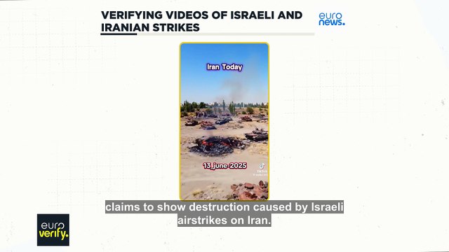 Verifying the authenticity of videos claiming to show Israeli and Iranian airstrikes