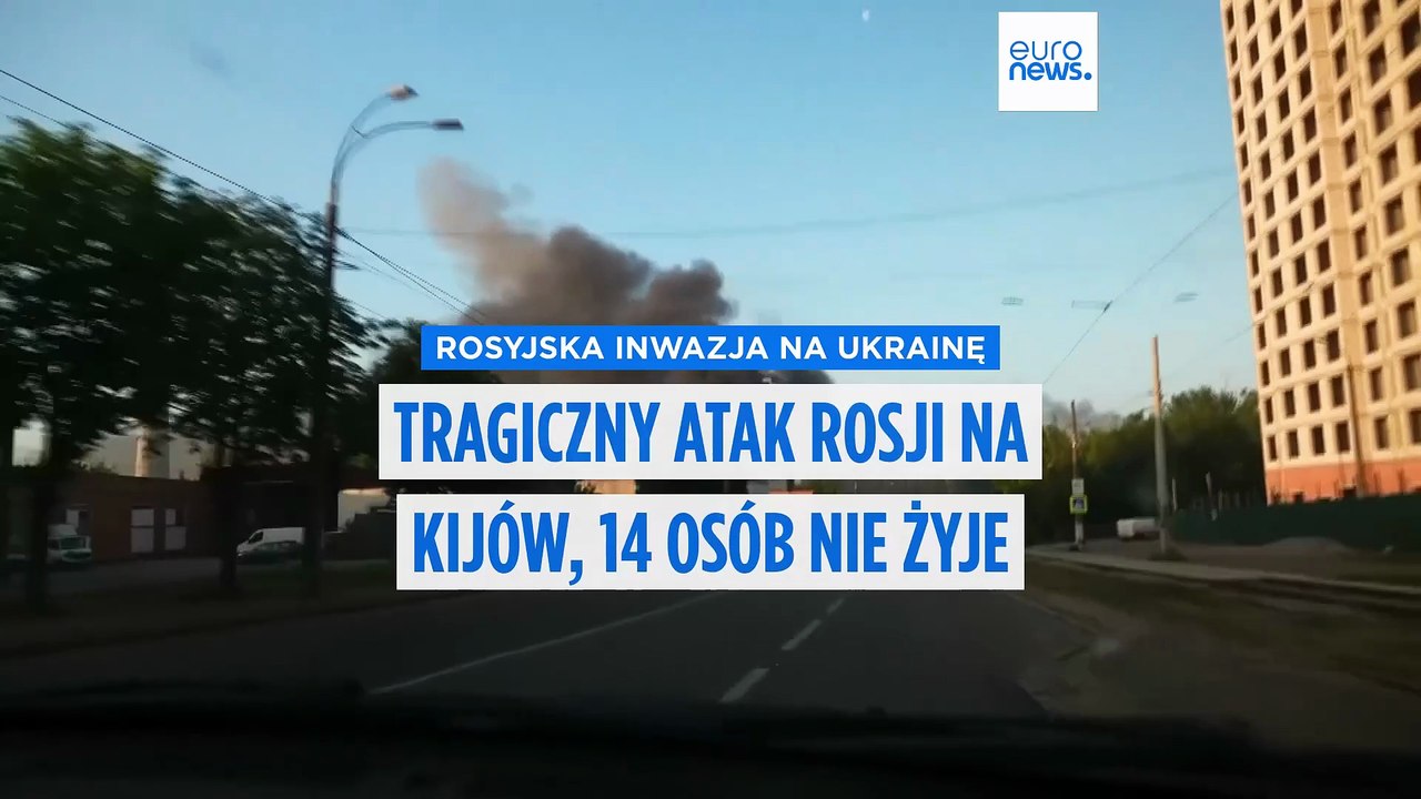 Co najmniej 14 osób zginęło w nocnym ataku rosyjskich dronów i rakiet na Kijów