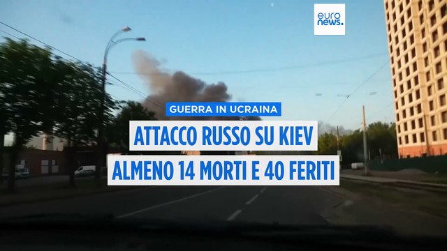 Almeno 14 persone uccise nell'attacco notturno di droni e missili russi a Kiev