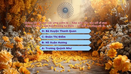 Bà Huyện Thanh Quan, Đoàn Thị Điểm, Hồ Xuân Hương, Trương Quỳnh Như