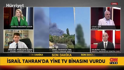 Tahran'da yine televizyon binası vuruldu