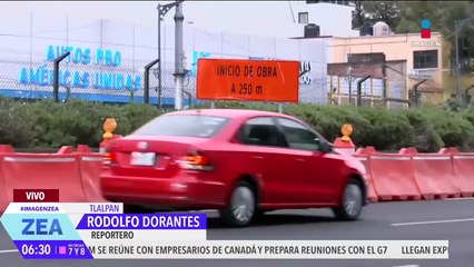Así el aforo vehicular esta mañana en Calzada de Tlalpan, CDMX