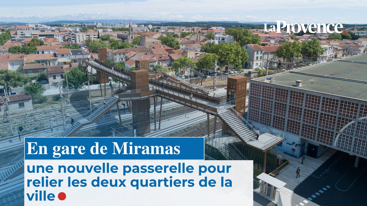 En gare de Miramas, une nouvelle passerelle pour relier les deux quartiers de la ville