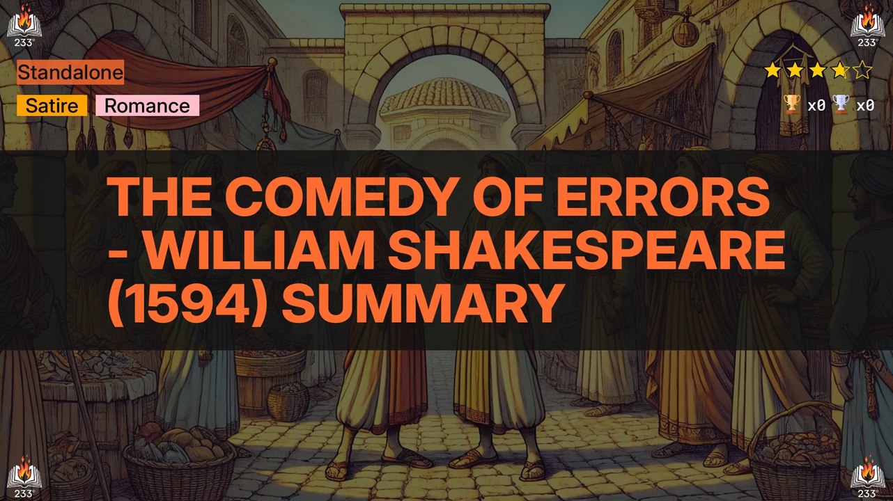 The Comedy of Errors - William Shakespeare (1594) Summary