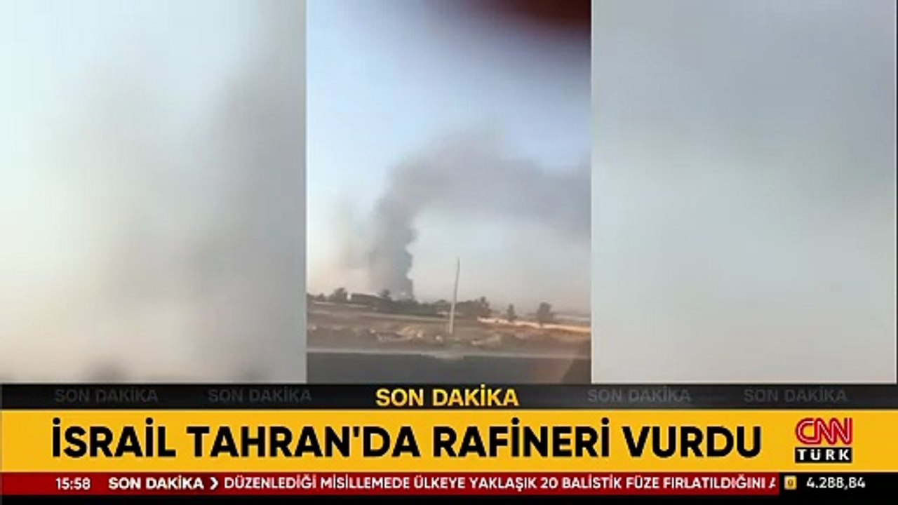 İsrail Tahran'da rafineri vurdu!