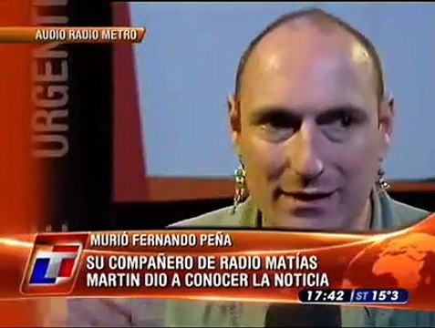 El momento en el que Matías Martin dio a conocer la noticia de la muerte de Fernando Peña