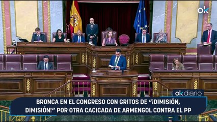 Bronca en el Congreso con gritos de “¡Dimisión, dimisión!” por otra cacicada de Armengol contra el PP