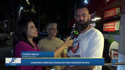 Campanha arrecada agasalho para morador de rua