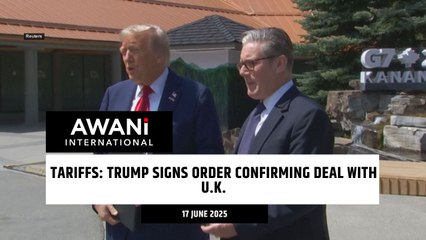 Tariffs: Trump signs order confirming deal with U.K