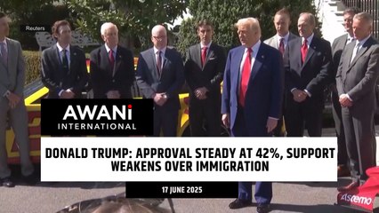 Donald Trump: Approval steady at 42%, support weakens over immigration
