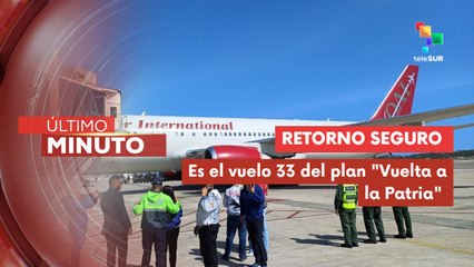 Llegan a Venezuela 135 connacionales desde Estados Unidos