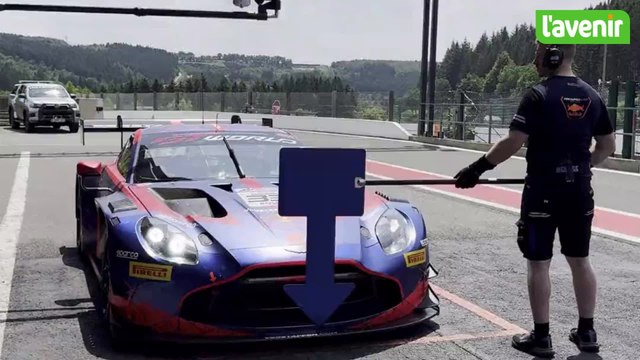 Max Verstappen au circuit de Spa-Francorchamps avec son Aston Martin Vantage GT3