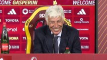 Roma, Gasperini e la battuta in conferenza stampa: 