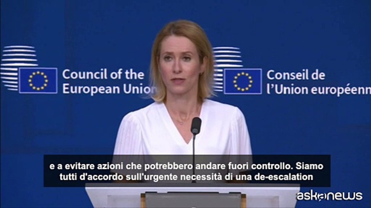 Israele-Iran, la Ue: "Lavorare con la diplomazia per de-escalation"