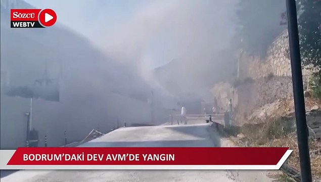 Bodrum’daki dev AVM’de yangın
