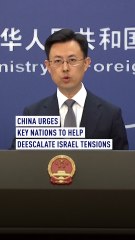 China urges countries 'with special influence on Israel' to help deescalate tensions