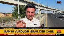 CNN TÜRK İRAN'IN VURDUĞU İSRAİL'DE | Arabalarını yol kenarına çektiler