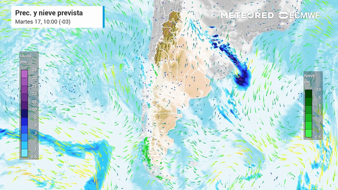 Semana con alertas por tormentas intensas y viento fuerte: se afianza el frío invernal en Argentina