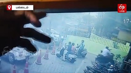 இரு சக்கர வாகனத்தின் மீது கண்டெய்னர் லாரி கவிழ்ந்து விபத்து; தாய், மகள் உயிரிழப்பு!