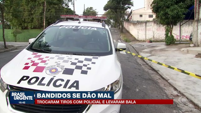 Bandidos se dão mal durante assaltos e levam bala da polícia