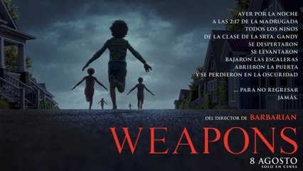 WEAPONS (2025) - Tráiler #1 Español [HD][Castellano 2.0] 🎞️🇪🇸