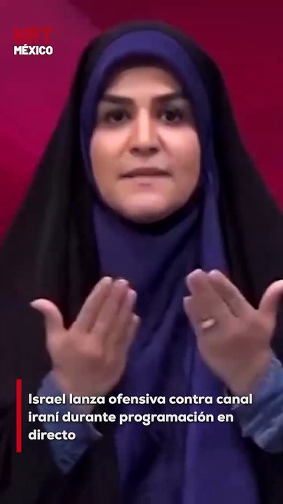 Durante una emisión en vivo, la televisión estatal iraní fue atac@da por fuerzas israelíes, interrumpiendo de forma abrupta la transmisión. El incidente ocurrió en medio de crecientes tensiones entre ambos países.