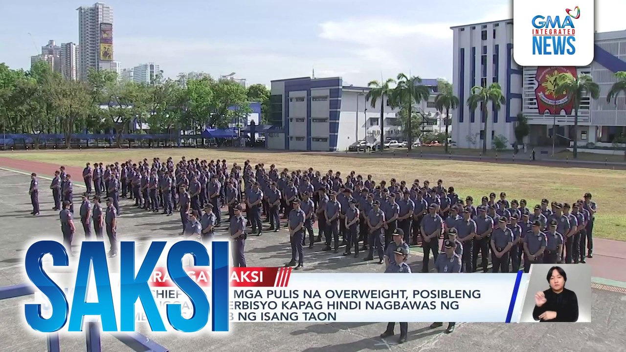 PNP Chief Torre - Mga pulis na overweight, posibleng matanggal sa serbisyo kapag hindi nagbawas ng timbang sa loob ng isang taon | Saksi