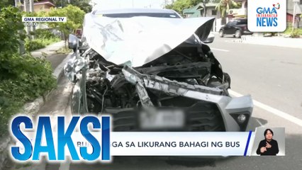 AUV, bumangga sa likurang bahagi ng bus | Saksi