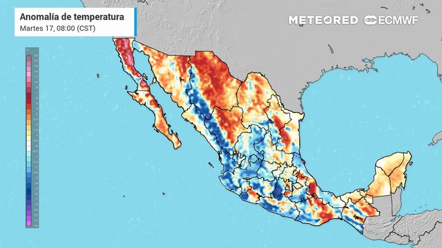 Se prevén temperaturas máximas superiores a 45 °C en los estados de Baja California, Sonora y Chihuahua