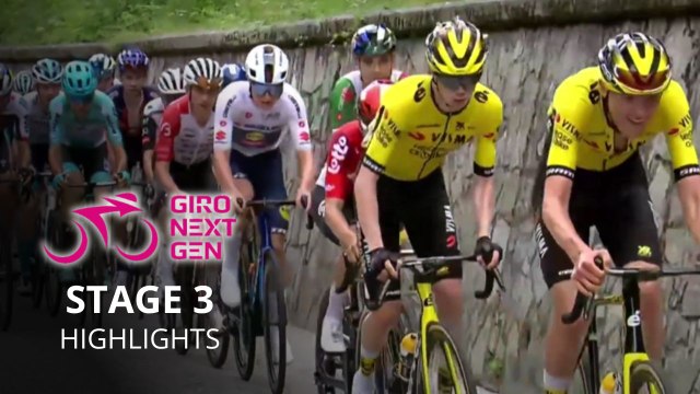 Cycling - Giro Next Gen 2025 - Stage 3 Highlights - First GC battle with Jarno Widar, Lorenzo Finn, Nordhagen...