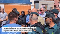 Afectados por las tormentas cargan contra Azcón en Azuara