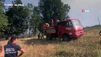 Çanakkale’de tarım arazisinde yangın