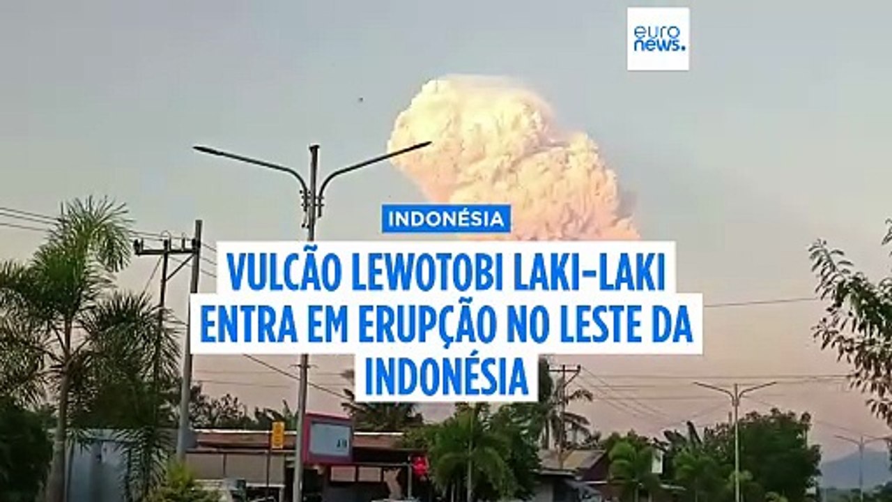Vulcão na Indonésia entra em erupção e lança coluna de cinzas de 10 mil metros