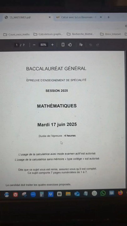 Corrigé Exercice 2 Fonction Convexité et Intégrales Sujet Bac de Maths Métropole J1 2025 ⚡️