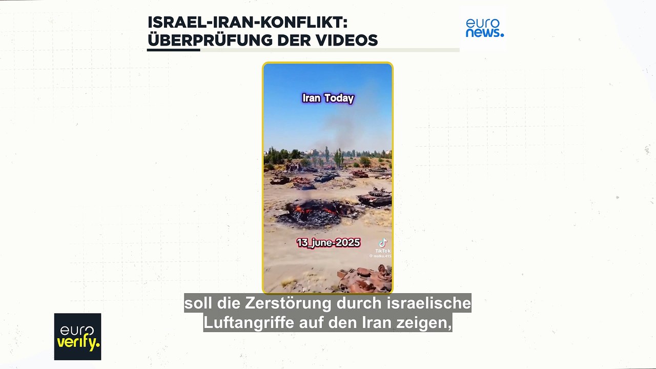 Israelische und iranische Luftangriffe - Fake Videos im Umlauf