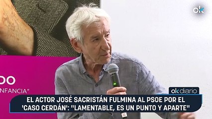 El actor José Sacristán fulmina al PSOE por el 'caso Cerdán': "Lamentable, es un punto y aparte"