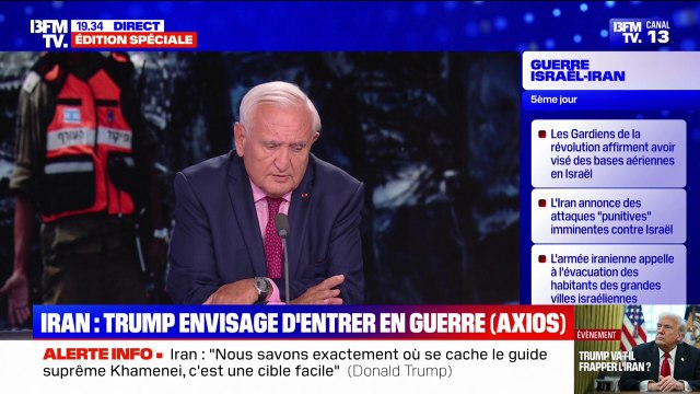 Iran-Israël: Je ne vois pas aujourd’hui les États-Unis s’engager dans une escalade , affirme Jean-Pierre Raffarin, ancien Premier ministre et ex-président de la commission des Affaires étrangères du Sénat