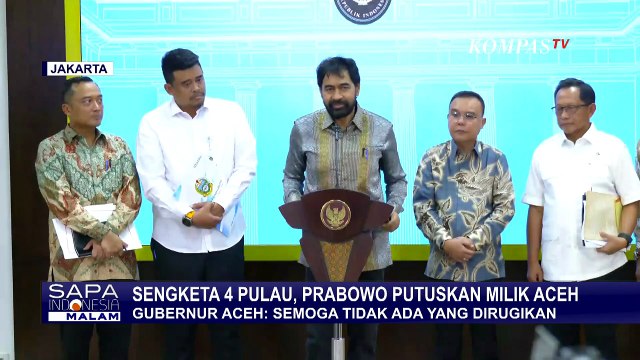 Pernyataan Gubernur Aceh dan Sumatera Utara Soal Penyelesaian Sengketa 4 Pulau