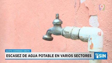 Escasez de agua potable afecta sectores de la capital | Primera Emisión SIN