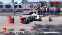 İzmir’de 3 kişinin yaralandığı motosiklet kazası