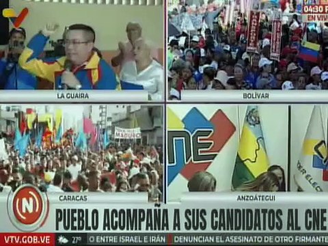 Candidatos y candidatas del GPP por el estado Anzoátegui formalizan su inscripción ante el CNE