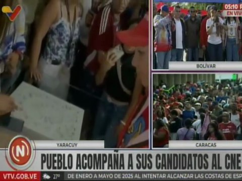 Candidatos del GPP por el estado Yaracuy realizaron su inscripción ante el CNE