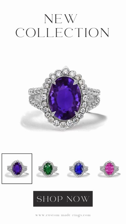 10 Custom Vintage Halo Engagement Rings with Sapphires & Diamonds