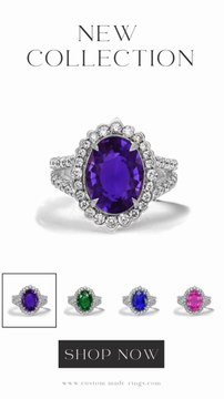 10 Custom Vintage Halo Engagement Rings with Sapphires & Diamonds