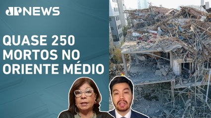 Irã intensifica ataques contra Israel em meio à tensão global; Dora Kramer e Kobayashi comentam
