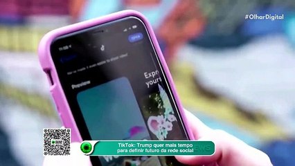 TikTok: Trump quer mais tempo para definir futuro da rede social