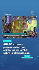 ANAPO expresa preocupación por el informe de la FAO sobre la alimentación